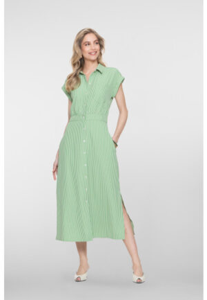 Geisha - Groen | unisex | Jurk | Groen | L | regular | Kamst mode