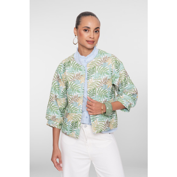 Geisha - Groen | unisex | Jasje | Groen | S | regular | Kamst mode