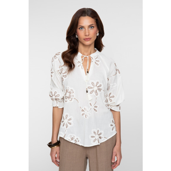 Geisha - Wit | unisex | Top | Wit | XS | regular | Kamst mode