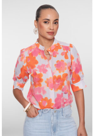 Geisha - Oranje | unisex | Blouse | Oranje | S | regular | Kamst mode