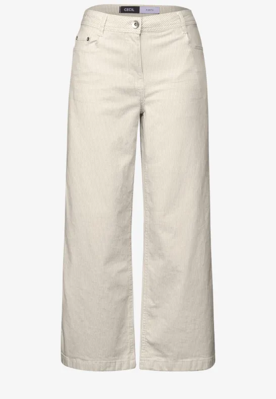 Gestreepte broek Wide Legs - Afbeelding 2