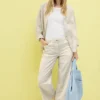 Gestreepte broek Wide Legs