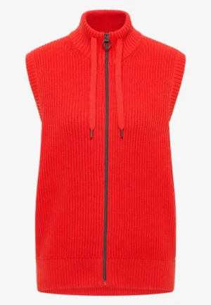 Alternative view of Gilet met structuur en ritssluiting