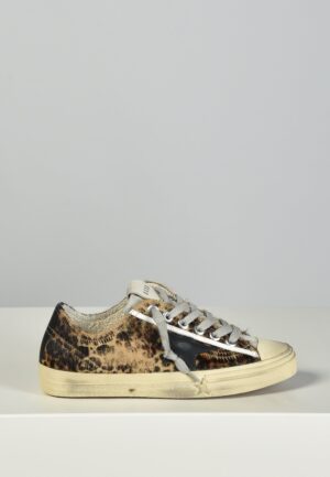 Golden Goose sneakers V-Star GWF00129.F005030.81629 beige brown leo/black
