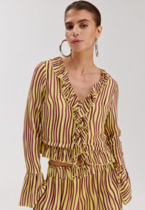Harper & Yve - Geel | Dames | Blouse | Geel | S | regular | Kamst mode