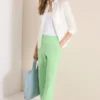 High Waist broek met wijde pijpen in Loose Fit