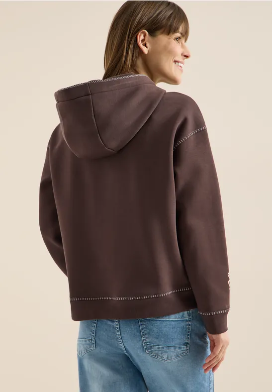 Hoodie met decoratieve stiksels - Afbeelding 3