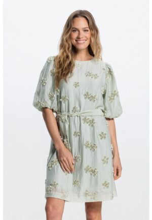 Jansen Amsterdam - Groen | Dames | Jurk | Groen | 46 | regular | Kamst mode