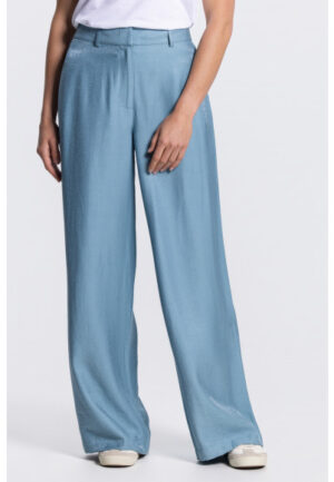 Jansen Amsterdam - Blauw | Dames | Broek | Blauw | 44 | regular | Kamst mode