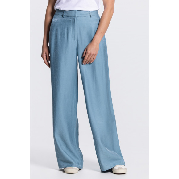 Jansen Amsterdam - Blauw | Dames | Broek | Blauw | 44 | regular | Kamst mode