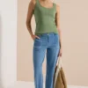Jeans met High Waist en Wide Leg pijpen in een Loose Fit pasvorm