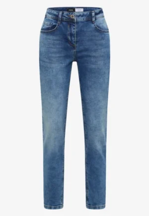 Alternative view of Jeans met High Waist en smalle pijpen in Slim Fit