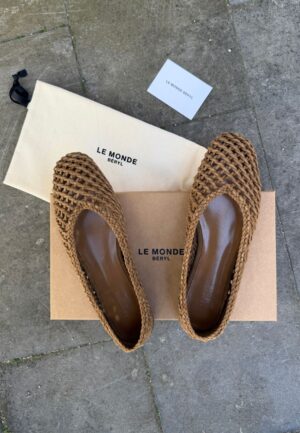 Le Monde Beryl ballerinas Regency Knotted REG-SKN-TAU taupe