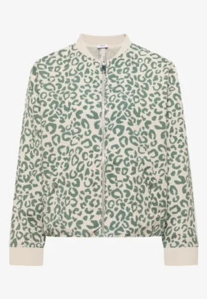 Alternative view of Leo-look blouson van linnenmix