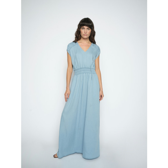 Mos Mosh - Blauw | Dames | Jurk | Blauw | L | regular | Kamst mode