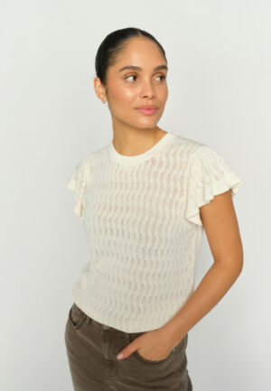 Mos Mosh - Beige | Dames | Top | Beige | XS | regular | Kamst mode