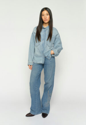 Mos Mosh - Blauw | Dames | Blouse | Blauw | S | regular | Kamst mode