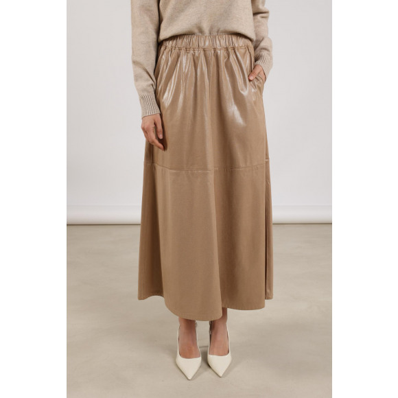 Nukus - Beige | Dames | Rok | Beige | 3XL | regular | Kamst mode
