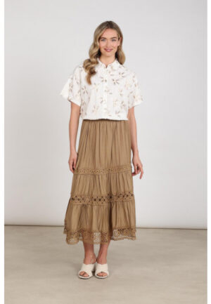 Nukus - Bruin | Dames | Rok | Bruin | XL | regular | Kamst mode