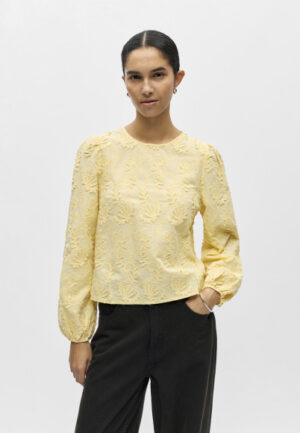 Object - Geel | Dames | Blouse | Geel | 42 | regular | Kamst mode