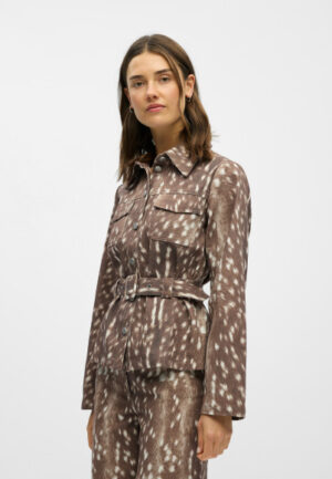 Object - Bruin | Dames | Jas | Bruin | 44 | regular | Kamst mode