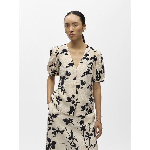 Object - Beige | Dames | Top | Beige | 42 | regular | Kamst mode