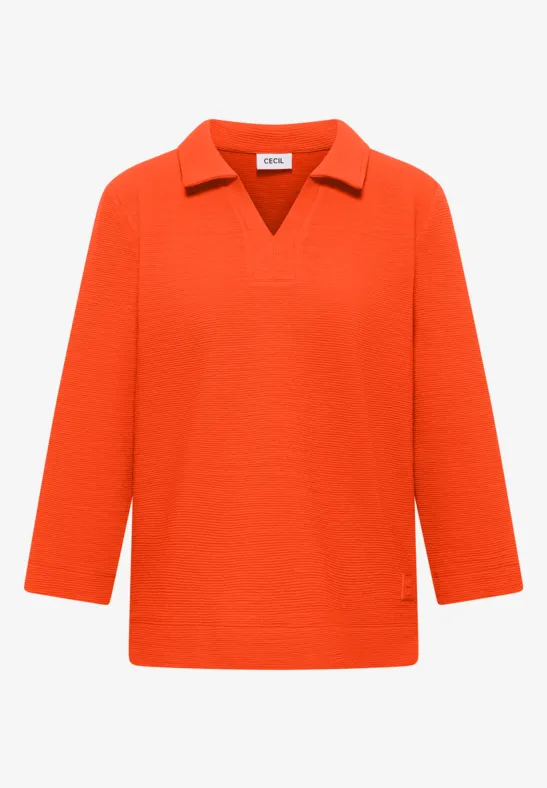 Poloshirt met structuur - Afbeelding 2