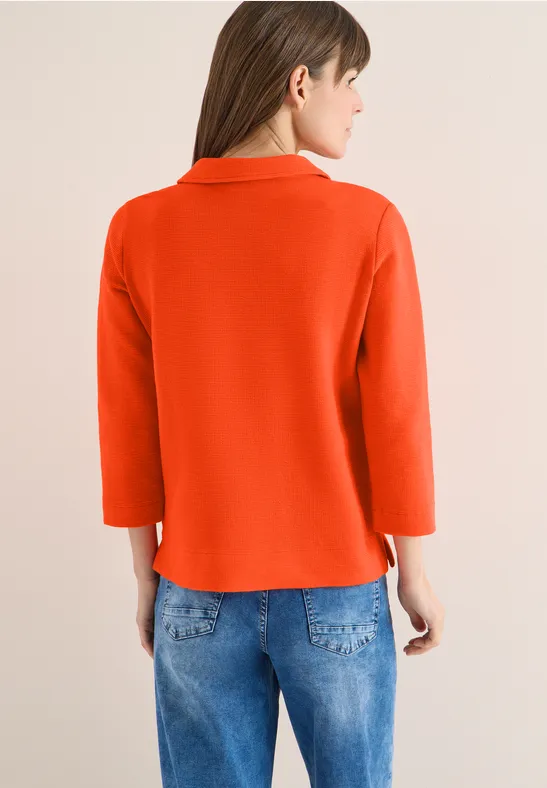 Poloshirt met structuur - Afbeelding 3