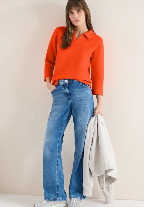 Poloshirt met structuur