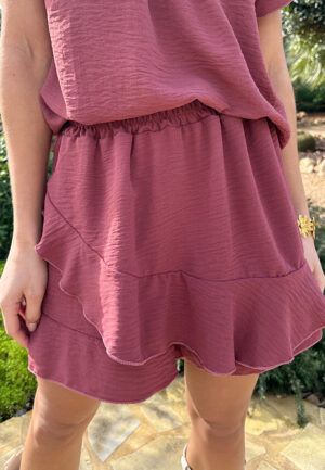 Ruffle Skort Dust Roze