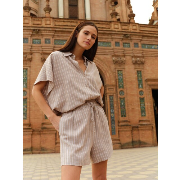 YAYA - Bruin | unisex | Broek | Bruin | 34 | regular | Kamst mode