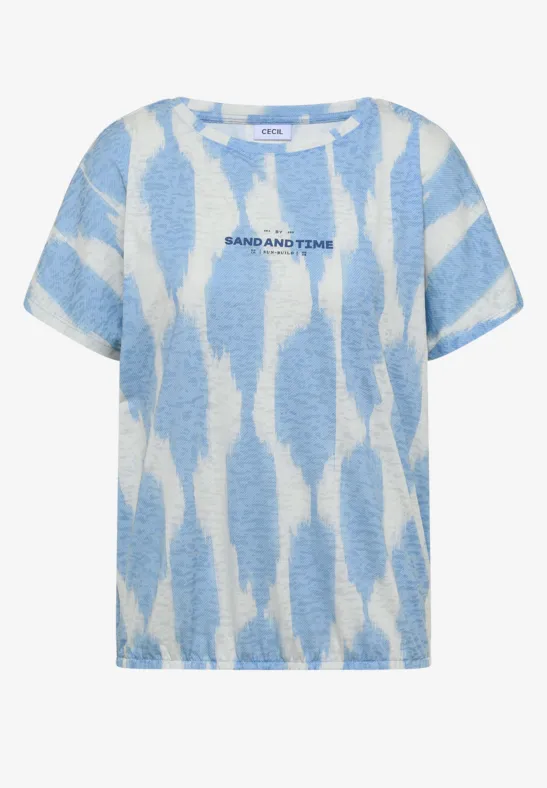 Shirt in uitgebleekte look met tekst - Afbeelding 2