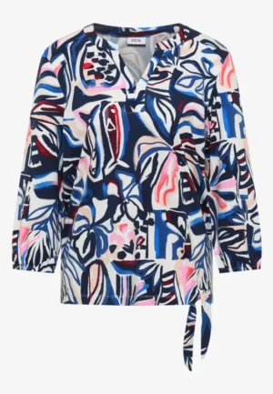 Alternative view of Shirt met 3/4 mouwen en knoopdetail
