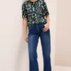 Shirt met Cupro Touch print
