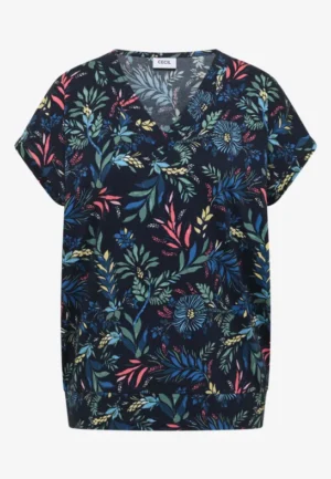 Alternative view of Shirt met V-hals en bloemenprint