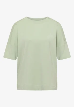 Alternative view of Shirt met aflopende schouders en knopen