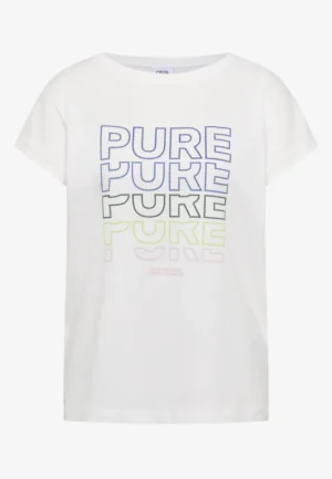 Alternative view of Shirt met boothals en opdruk aan de voorkant
