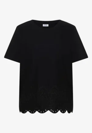 Alternative view of Shirt met borduursel op de zoom