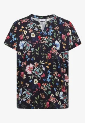 Alternative view of Shirt met gespleten hals en knoopdetails