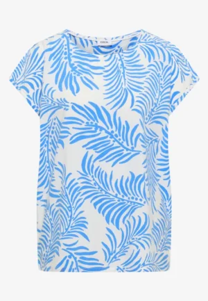 Alternative view of Shirt met hangende schouder en print
