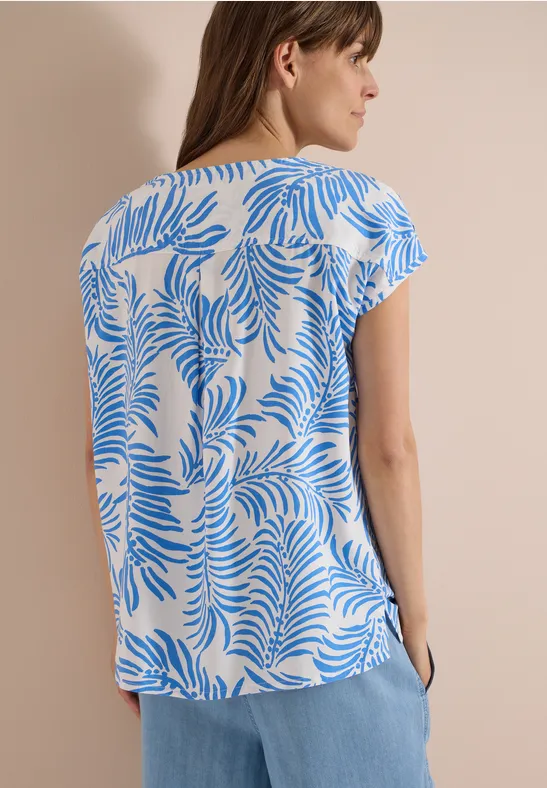 Shirt met hangende schouder en print - Afbeelding 3