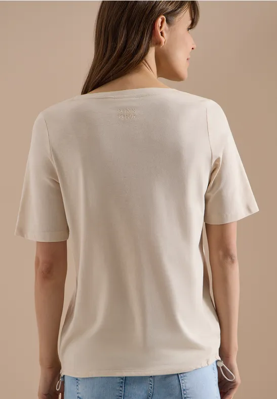 Shirt met koorden aan de zijkant - Afbeelding 3