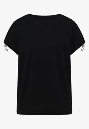 Alternative view of Shirt met rimpels in effen kleur