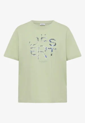 Alternative view of Shirt met ronde hals en opdruk aan de voorkant