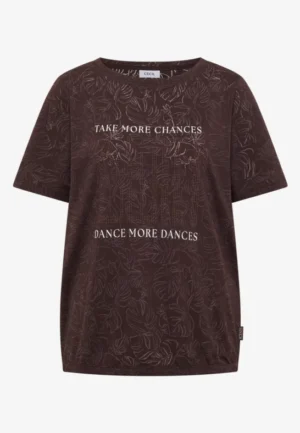 Shirt met uitgebleekt effect