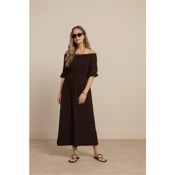 Studio Anneloes - Bruin | Dames | Jurk | Bruin | M | regular | Kamst mode