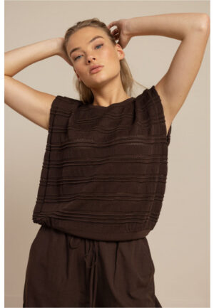 Studio Anneloes - Bruin | Dames | Top | Bruin | M | regular | Kamst mode