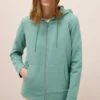 Sweatjack met textuur