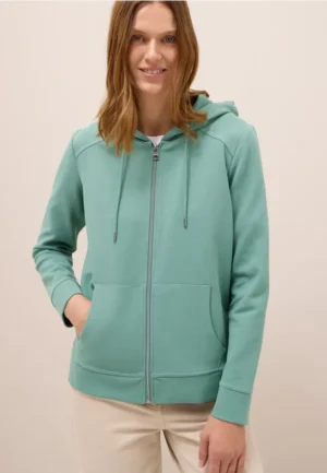 Sweatjack met textuur