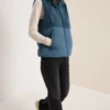 Vest met structuurmix